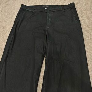 Kut from the kloth, Meg, coated denim black jeans size 16